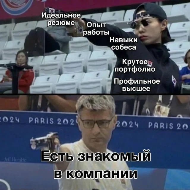 Идеально резюме» Опыт работы Навыки собеса Крутое портфолио Профильное высшее PARIS 2024 PARIS ON знакомый омпании