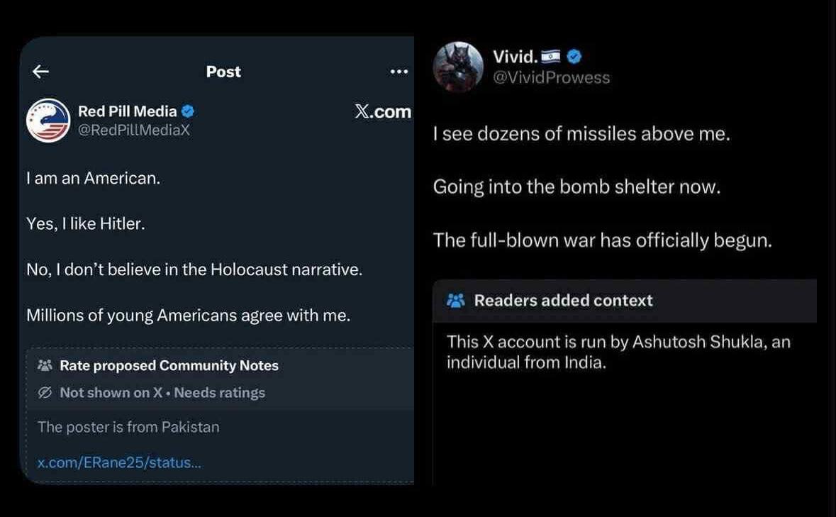 Post eee Х.сот Red Pill Media сее dozens of missiles above me. American. Going into the bomb shelter now. Yes, like Hitler. The full-blown war has officially begun No, don’t believe in the Holocaust n