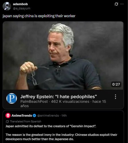 adambob @а daayum saying is 1 0:27 Jeffrey Epstein: “I hate PalmBeachPost 462 К visualizaciones hace 15 anos АпипеТгела$ @snimetrends from Japan admitted its defeat to the creators of The reason is th