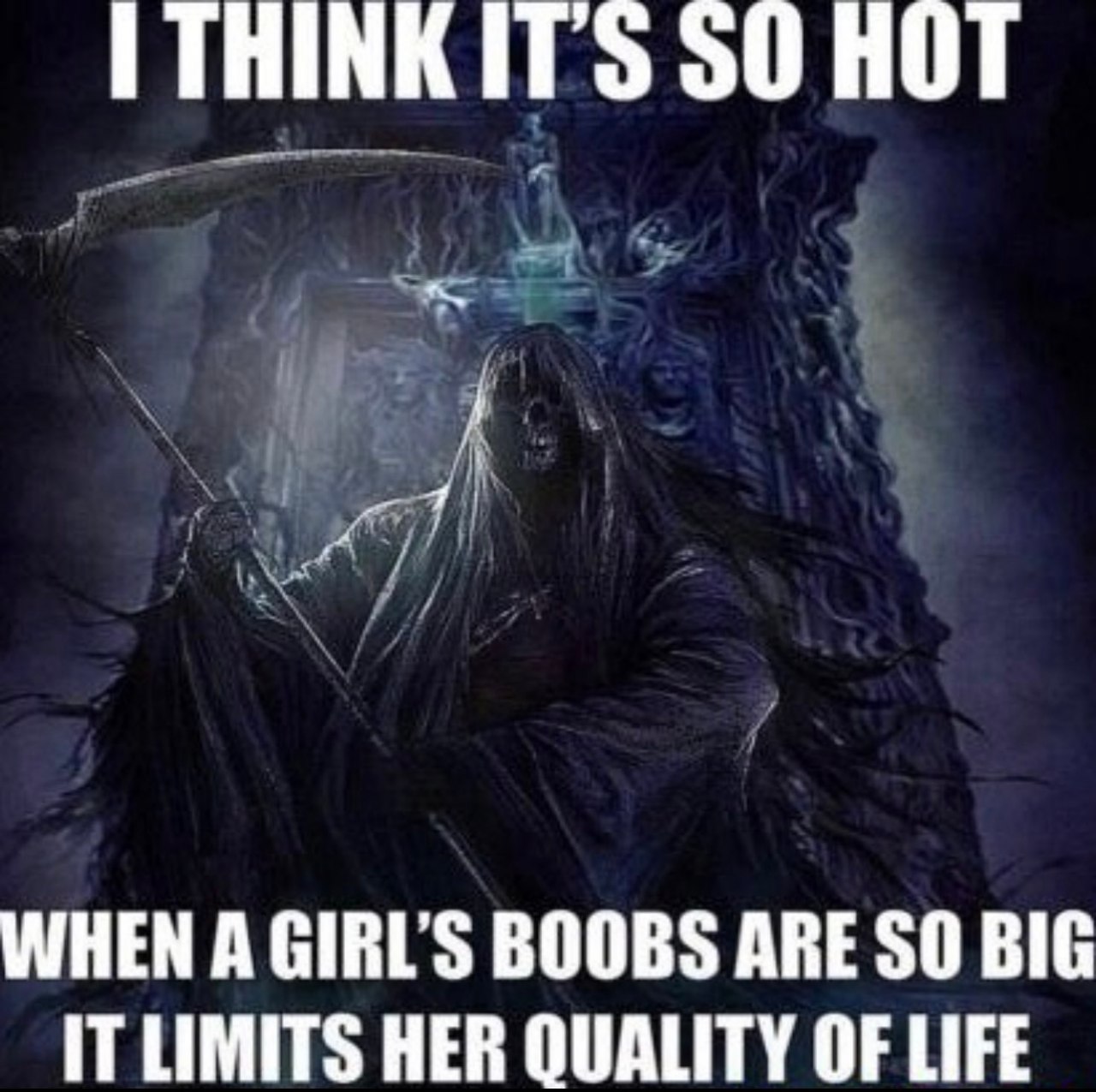 ITS 50 HOT 4 WHEN A BOOBS ARE SO BIG IT LIMITS HER QUALITY OF LIFE