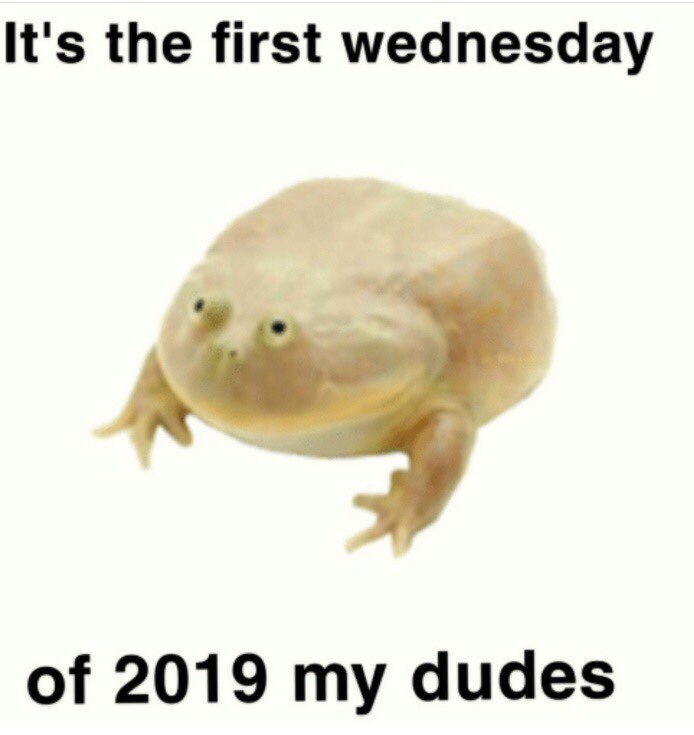 It's the first wednesday of 2019 my dudes