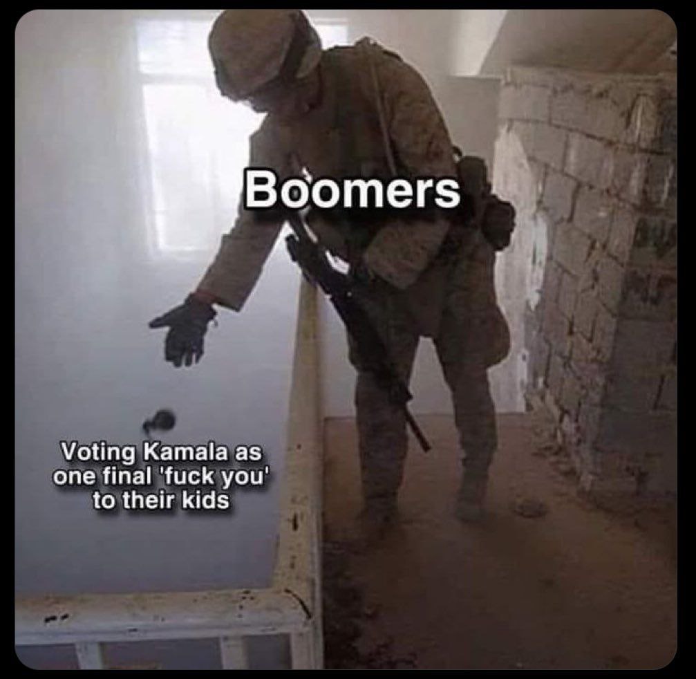 Воотег$ Voting Kamala as one final ‘fuck you' to their kids