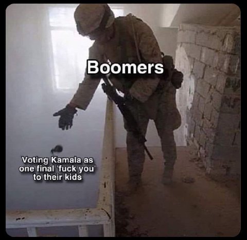 Воотег$ Voting Kamala as one final ‘fuck you' to their kids