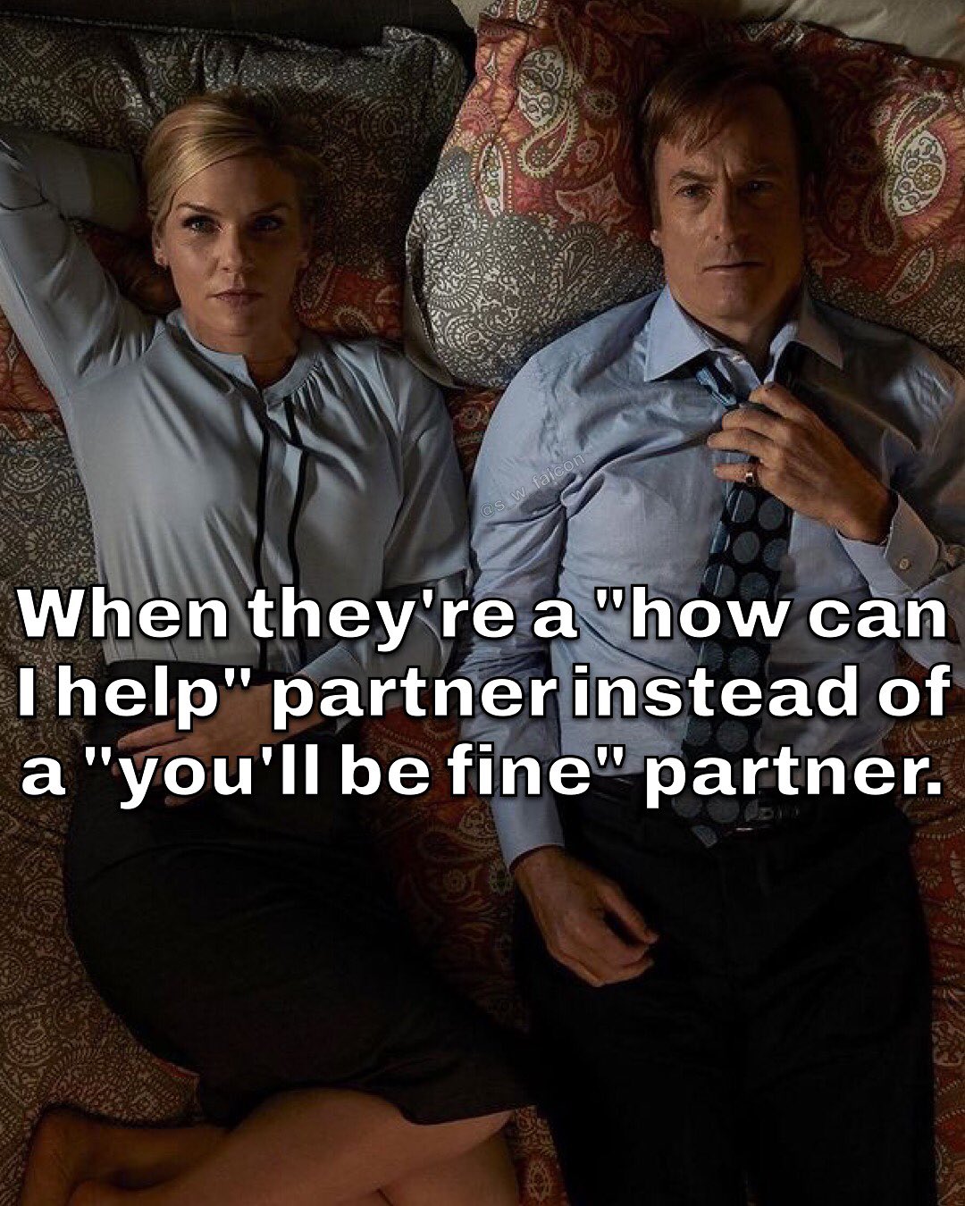 When {Веу'геа can Бер" partner instead of be fine" partner.