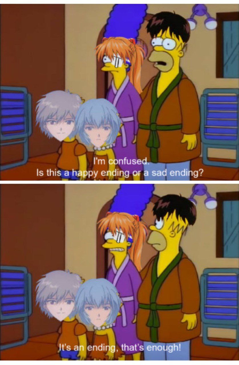 confused. Is this a happy ending or a sad ending? It's an ending, that's enough!