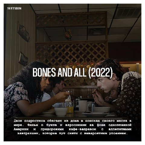 THEATTITUDE ERA BONES AND ALL (2022) Двое подростков сбегают из дома в поисках своего места в мире. Фильм о бунте и взрослении на фоне одноэтажной и с аппетитными Америки придорожных кафе-заправок зав