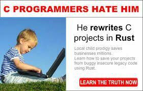 С PROGRAMMERS HATE HIM He rewrites projects Rust Leam now to save 4 A insecure legacy using Rust 4 a LEARN THE TRUTH NOW