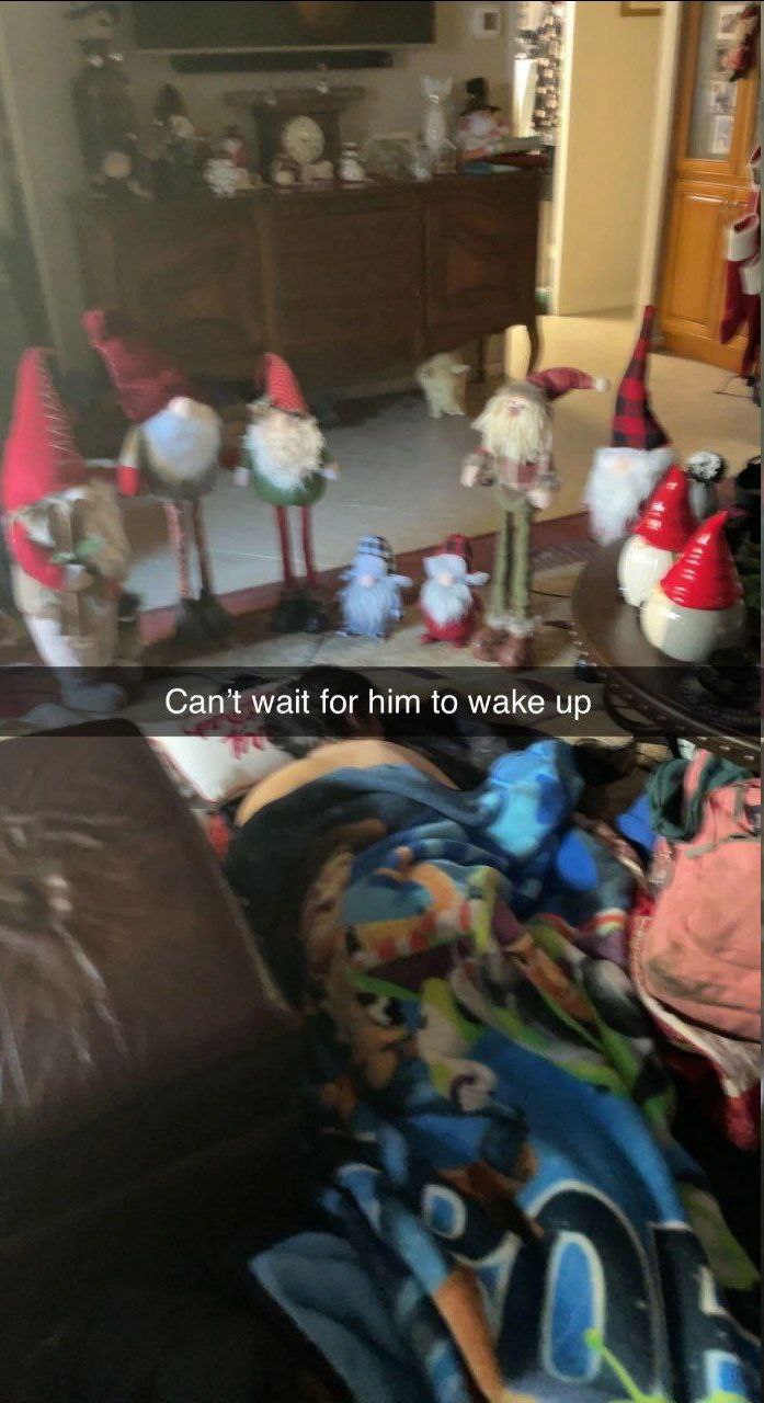 never close your eyes near gnomes..