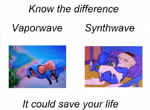 Know the difference Vaporwave Synthwave It could save your life