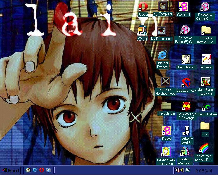 {5 pera Computer Detective 2. Detective Detective My Documents 2... A Intemet У Explorer Otaku Mascot eGames Network Desktop Toys Math Blaster Neighborhood Ages 4-6 [2] Recycle Bin Desktop Тоузбрей It
