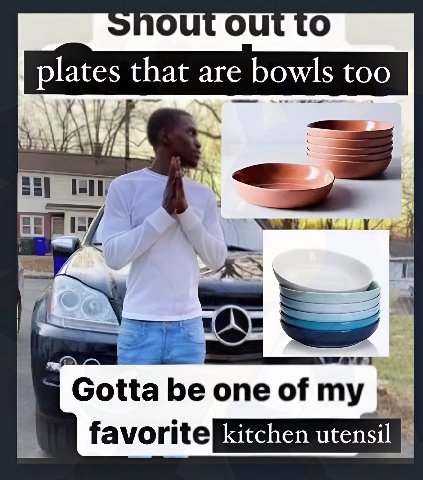 OUT OUT TO that are bowls too jon AS Gotta be one of my 5 utensil