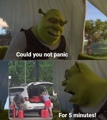 Could you not panic Рог 5 ттщез!