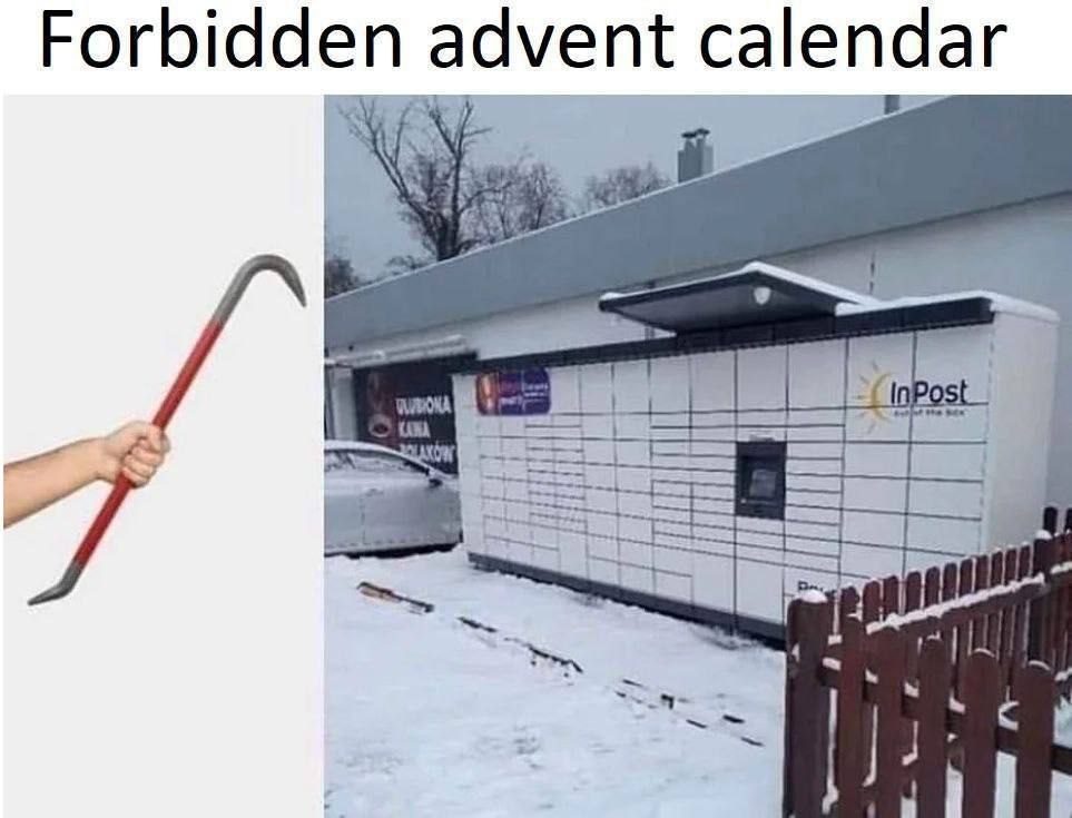 Forbidden advent calendar CARA