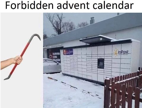 Forbidden advent calendar CARA