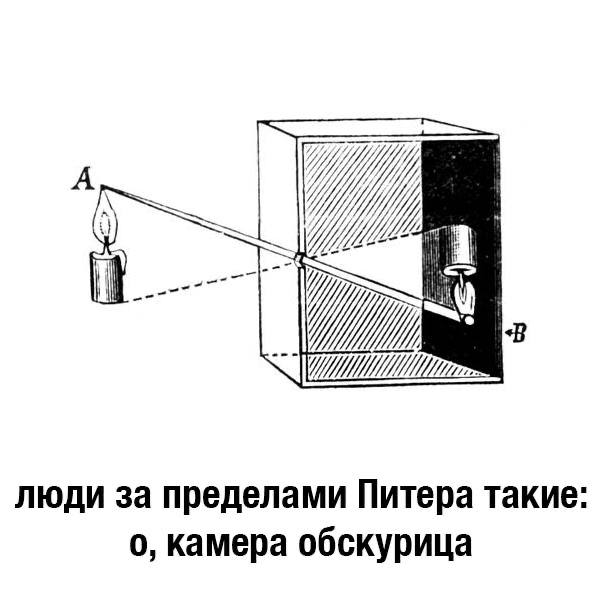 An люди за пределами Питера такие: о, камера обскурица
