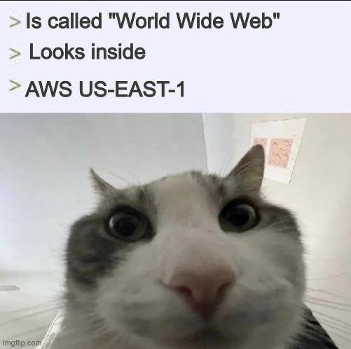 Is called "World Wide Web" Looks inside AWS US-EAST-1