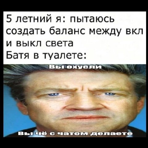 5 летний я: пытаюсь создать баланс между вкл и выкл света Батя в туалете: i