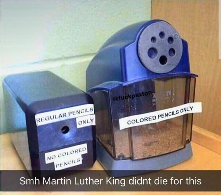 coLo RED Smh Martin Luther King didnt die for this