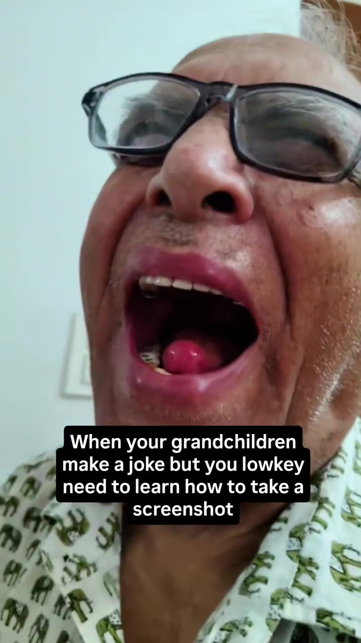 your grandchildren make joke but you lowkey need to learn how to take а screenshot