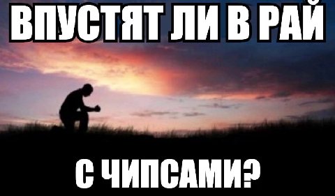 ВПУСТЯТ ЛИ В РАЙ С ЧИПСАМИ?