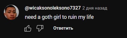 @wicaksonoleksono7327 2 дня назад need a goth girl to ruin my life Ответить