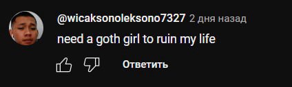 @wicaksonoleksono7327 2 дня назад need a goth girl to ruin my life Ответить