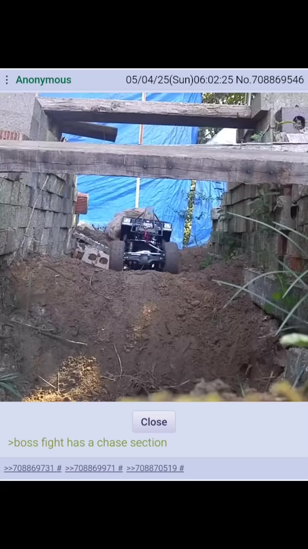 -boss fight has a chase section