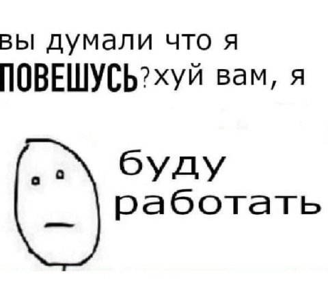 вы думали что я ПОВЕШУСЬ?хуй вам, я буду работать