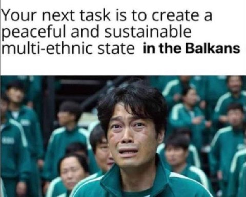 Your next task is to create а peaceful and sustainable multi-ethnic state inthe Balkans