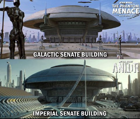 ТНЕ РНАМТОМ GALACTIC SENATE BUILDING Pan а SENATE BUILDING
