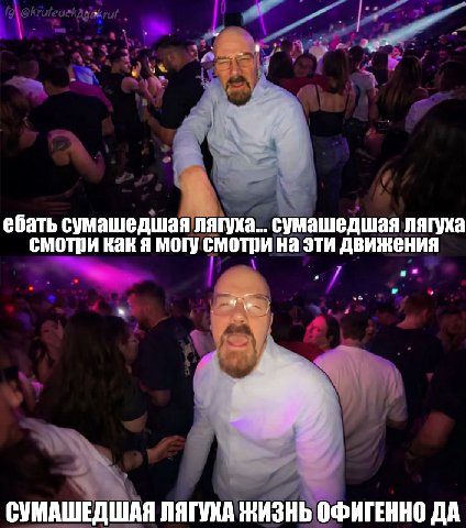 ебать сумашедшая лягуха... сумашедшая лягуха смотри как я могу смотри на эти движения СУМАШЕДШАЯ ЛЯГУХА ЖИЗНЬ ОФИГЕННО ДА