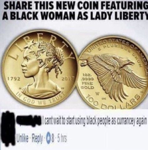 SHARE THIS NEW COIN FEATURING А WOMAN AS LADY ЦВЕЙТ\ 1792 201 9889 cous iit be cant walt Sart using Diack 85 Reply