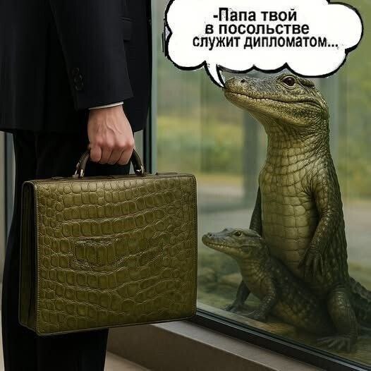 -Папа твой в посольстве служит дипломатом... AS
