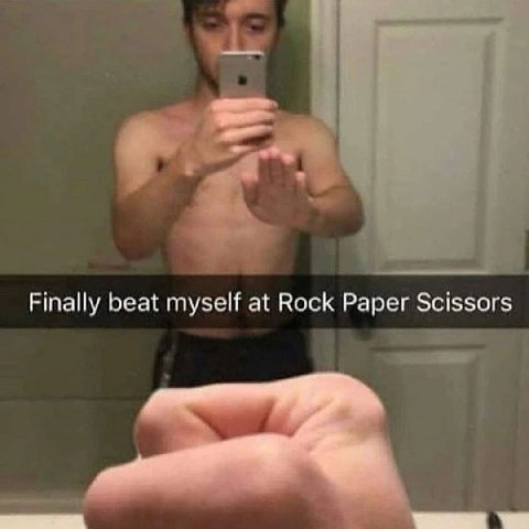 Finally beat myself at Rock Paper Scissors