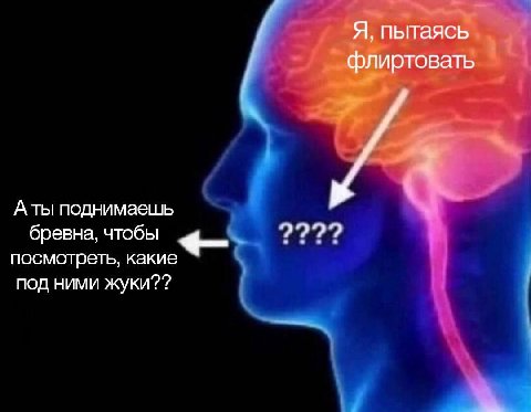 Я, пытаясь флиртовать A ты поднимаешь посмотреть, какие бревна, чтобы под ними