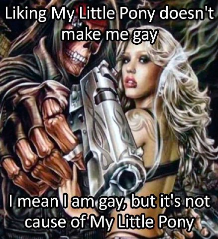 Liking My Little Pony doesn't 4 mean it's not cause of My Little Pony