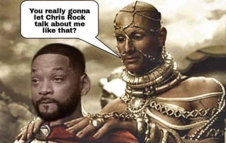 You really onna let Chris ock about me like that? 2: