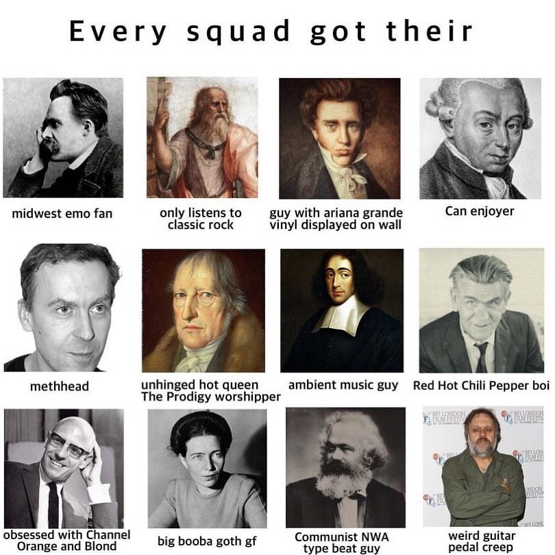 Every squad got their midwest emo fan only listens to guy with ariana grande Can enjoyer classic rock vinyl displayed on wall methhead unhinged hot queen ambient music Red Hot Chili Pepper boi The Pro