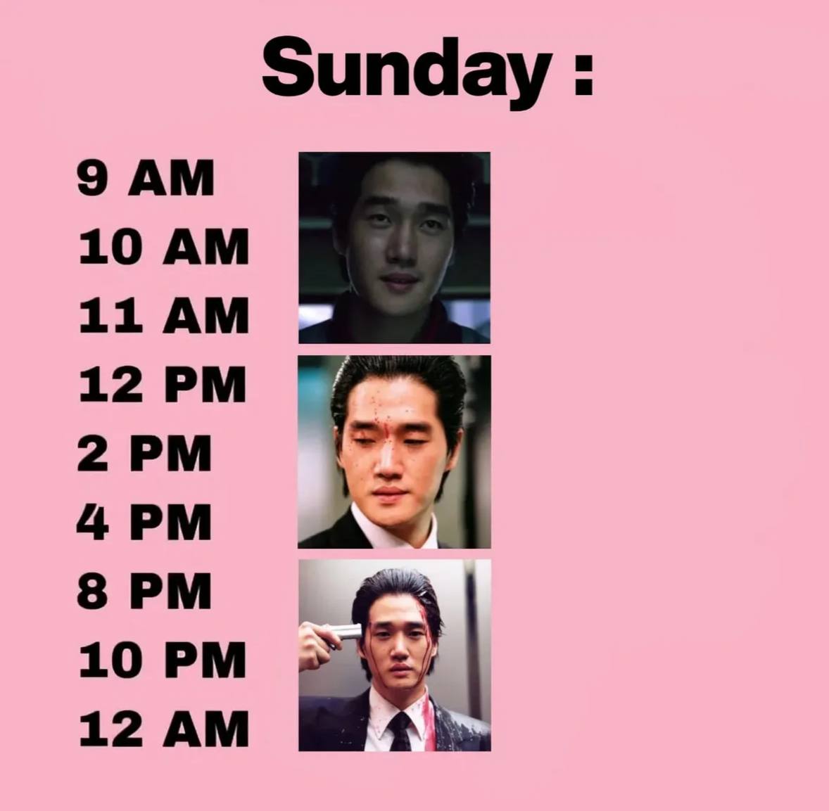 Sunday 9 10 11 8 10 12