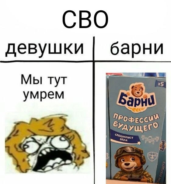 СВО девушки барни Мы тут умрем