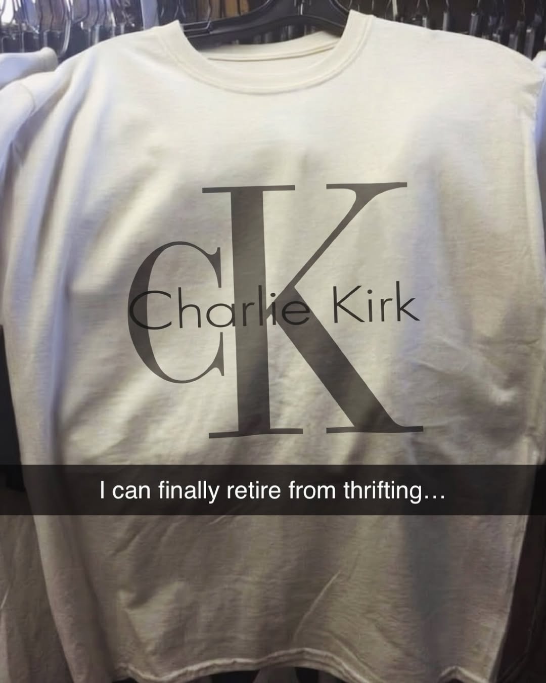 Kirk can finally retire from thrifting...