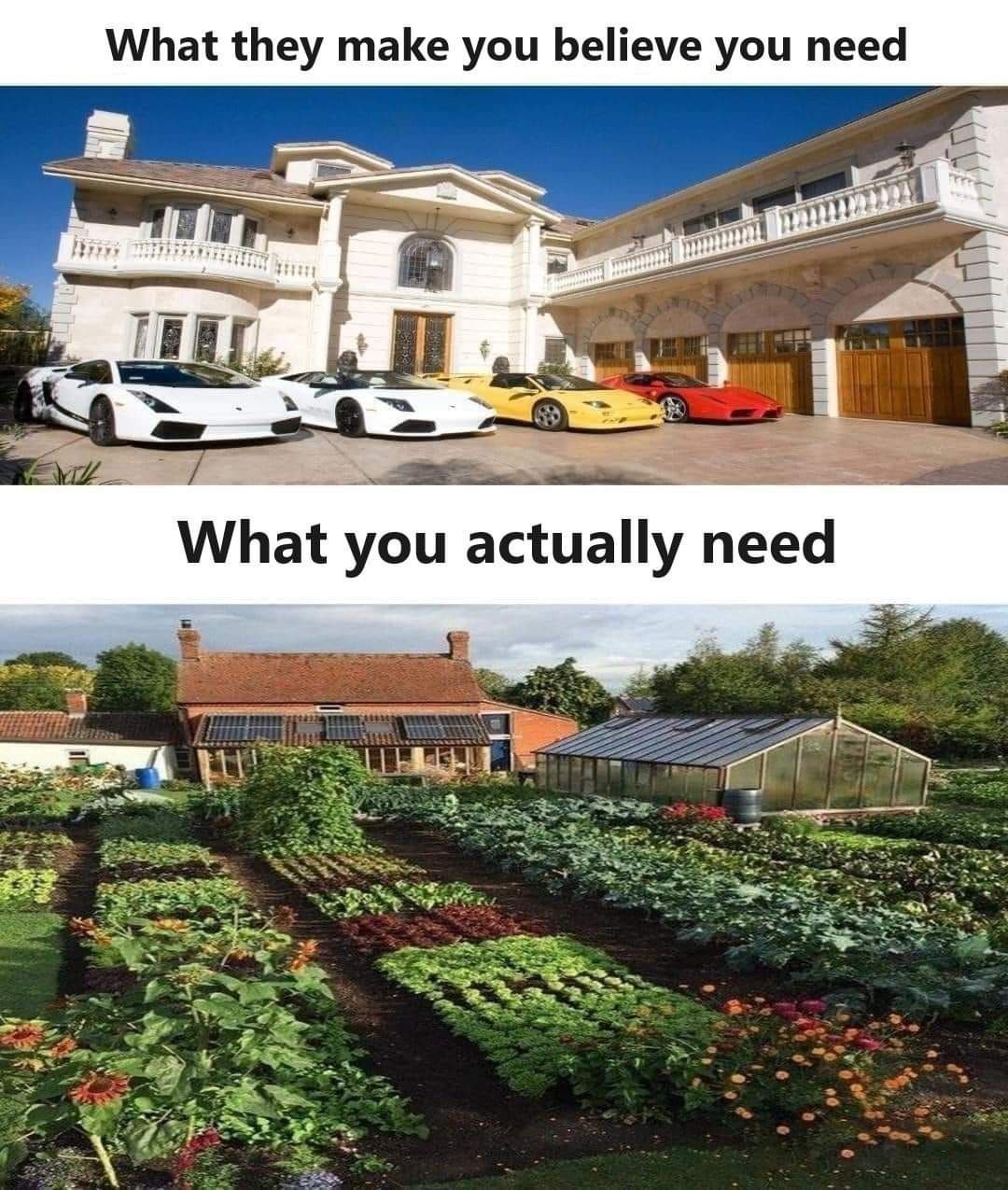 What they make you believe you need я What you actually need