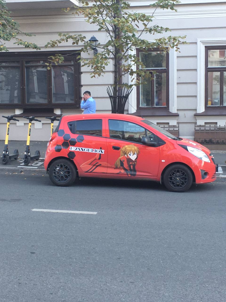 Аскаёб припарковался у самокатной папаши зацените