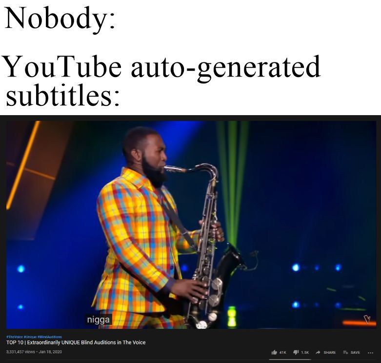 Nobody YouTube auto-generated subtitles A 10 Extraordinarily UNIQUE Blind Auditions in The Voice
