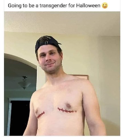 Going to be a transgender for Halloween