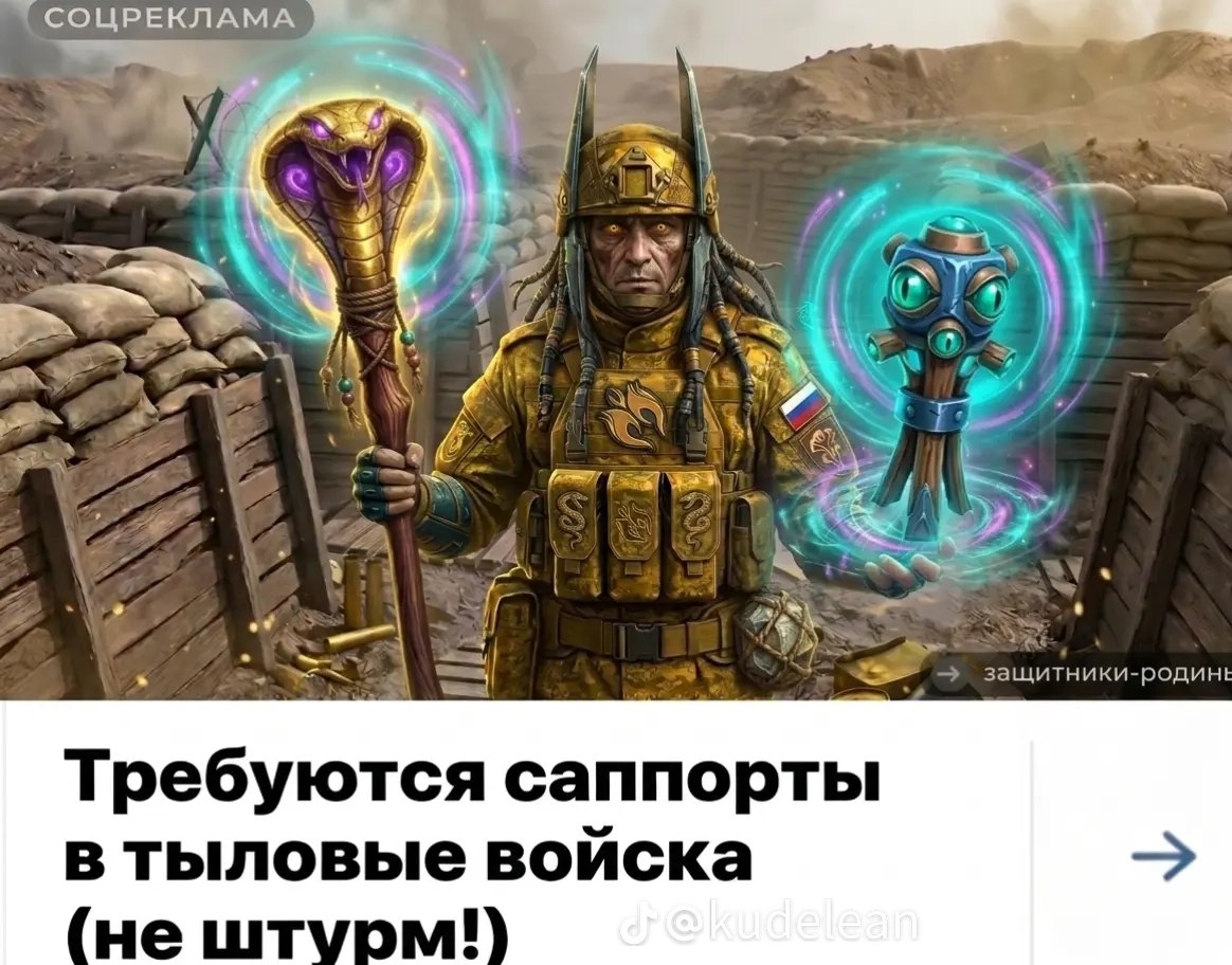 1 СОЦРЕКЛАМА a защитники-родине Требуются саппорты в тыловые воиска не штурм!