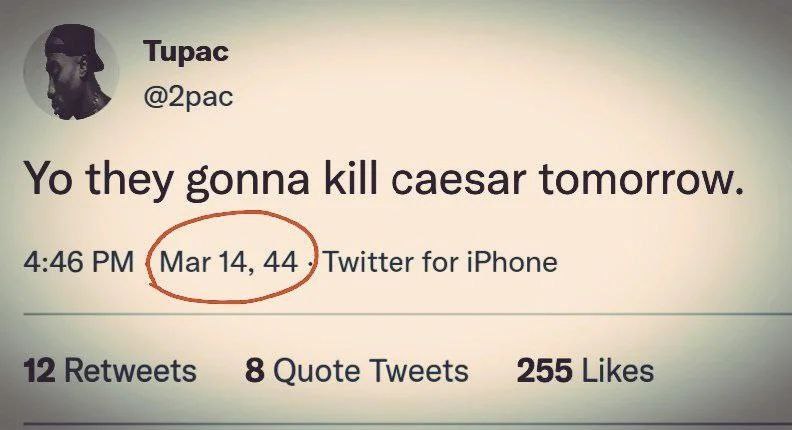 Тирас @2рас they gonna kill caesar tomorrow 4:46 for iPhone meets 8 Quote Tweets 255