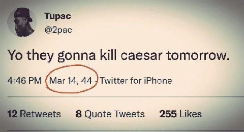 Тирас @2рас they gonna kill caesar tomorrow 4:46 for iPhone meets 8 Quote Tweets 255