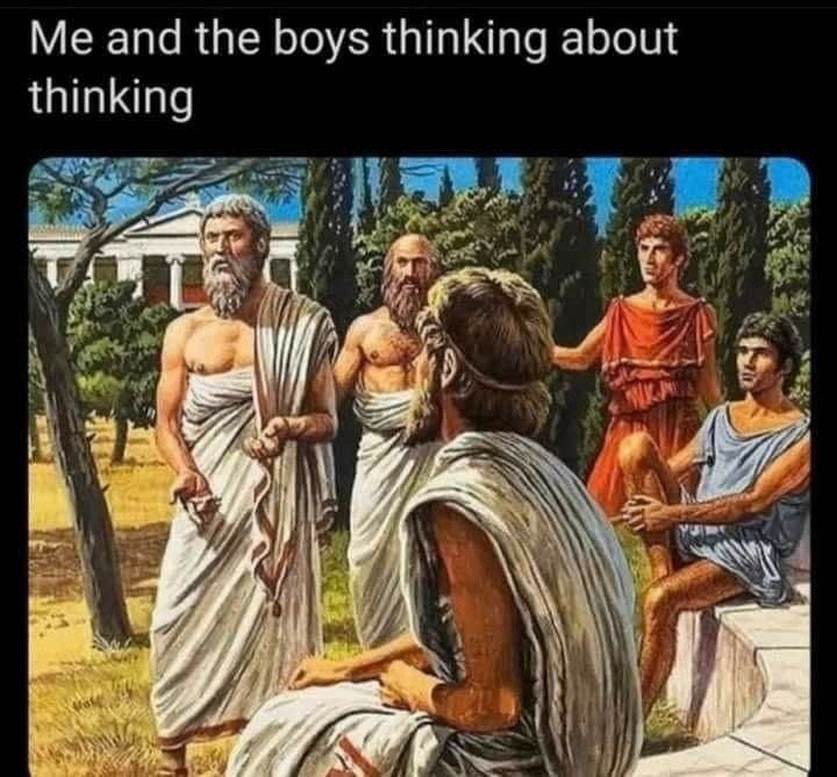 the boys thinking about
