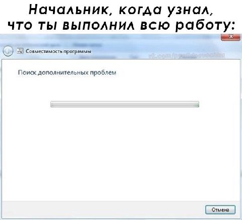 Начальник, когда узнал, ЧТО ТЫ ВЫПОЛНИЛ ВСЮ работу: Совместимость программы Поиск дополнительных проблем